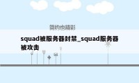 squad被服务器封禁_squad服务器被攻击