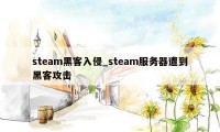 steam黑客入侵_steam服务器遭到黑客攻击