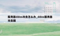 服务器ddos攻击怎么办_ddos服务器攻击图