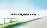 嗅探验证码_嗅探破解邮箱
