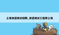 上海渗透测试招聘_渗透测试工程师上海