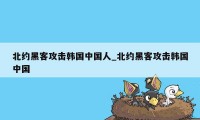 北约黑客攻击韩国中国人_北约黑客攻击韩国中国