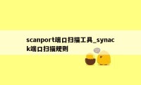 scanport端口扫描工具_synack端口扫描规则