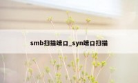 smb扫描端口_syn端口扫描