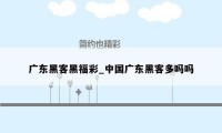 广东黑客黑福彩_中国广东黑客多吗吗