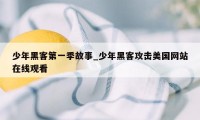 少年黑客第一季故事_少年黑客攻击美国网站在线观看